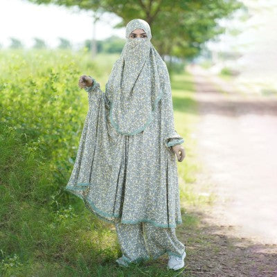 Elegant Palazzo long Khimar Set