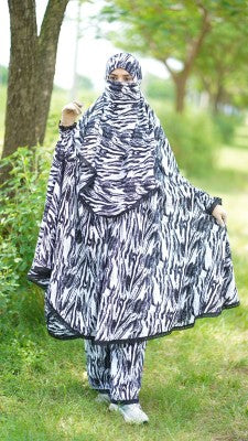 Elegant Palazzo long Khimar Set