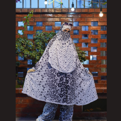 Elegant Palazzo long Khimar Set