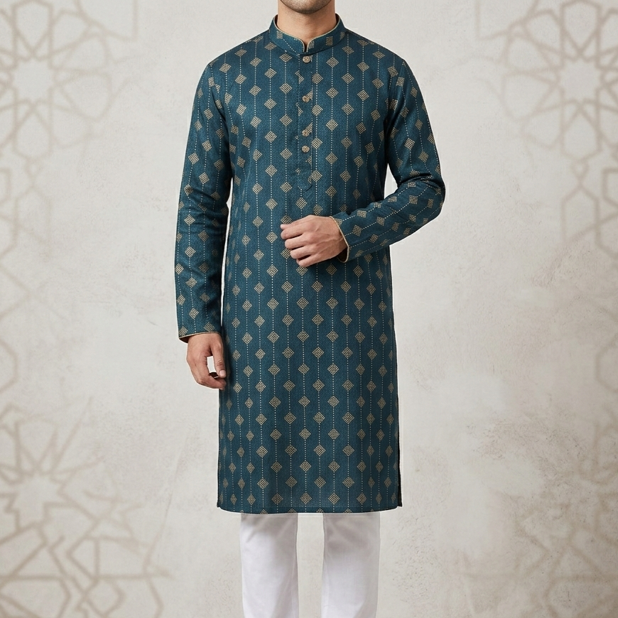 Afsan print Cotton Comfortable Panjabi