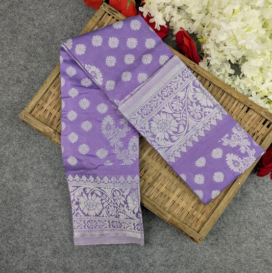 Premium Silk Katan Saree -  Lavender
