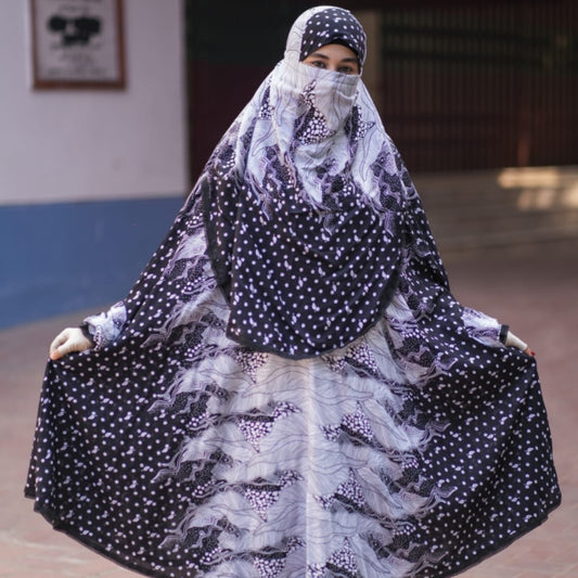 Elegant Palazzo long Khimar Set